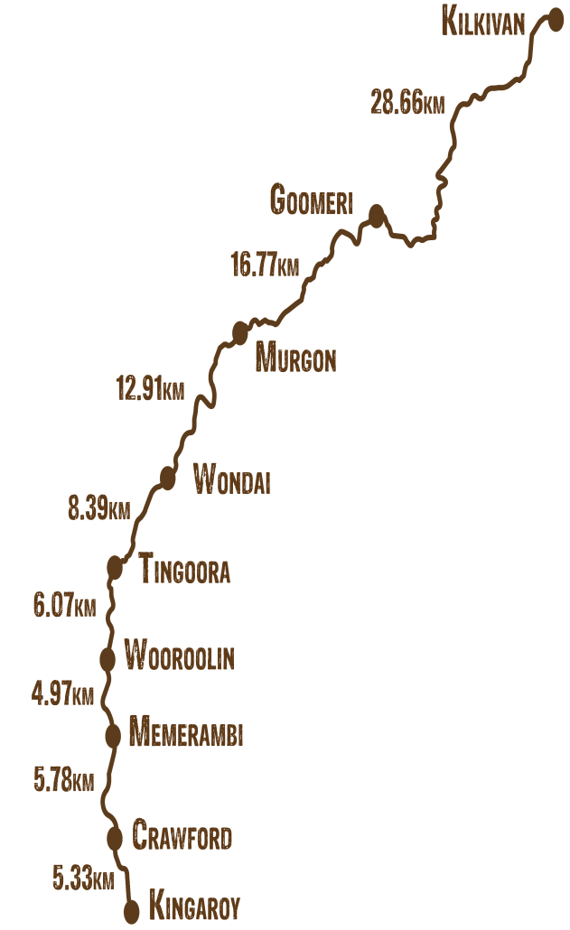 Boyne Burnett Inland Rail Trail Map